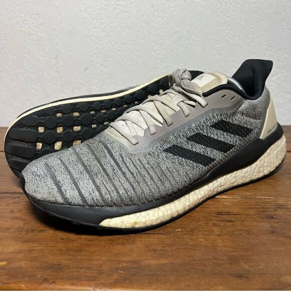 Adidas Mens Solar Drive Boost Grey Running Shoes 13 - Picture 1 of 13